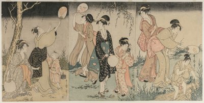 Att fånga eldflugor, c. 1796-1797. av Kitagawa Utamaro