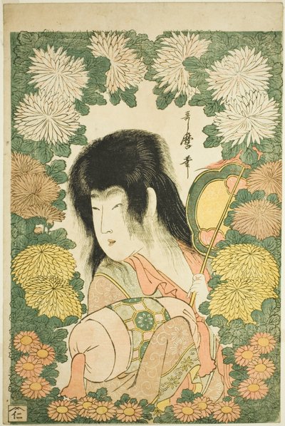 Krysantemumpojke av Kitagawa Utamaro