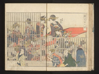 Kurtisaner som köper ramen av Kitagawa Utamaro