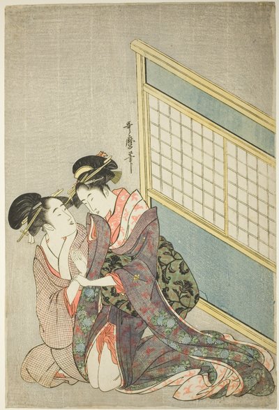 Dubbel kudde av Kitagawa Utamaro