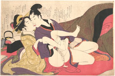 Erotiskt tryck av Kitagawa Utamaro