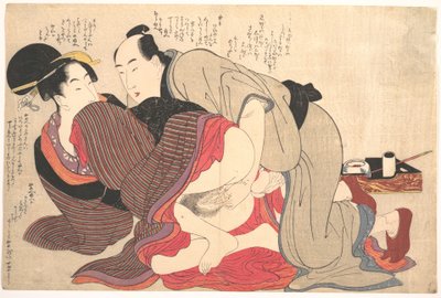 Erotiskt tryck av Kitagawa Utamaro