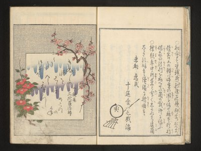 Dikt med vårblommor av Kitagawa Utamaro