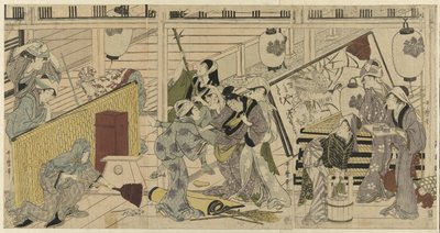 Städning inför det nya året av Kitagawa Utamaro
