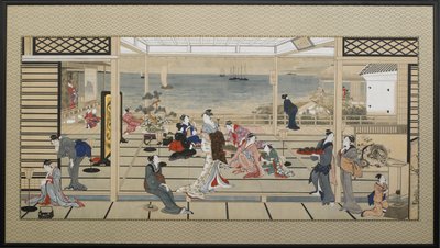 Moonlight Revelry på Dozo Sagami, sent 1700-tal. av Kitagawa Utamaro