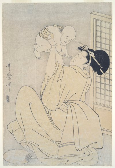 Mamma och barn av Kitagawa Utamaro