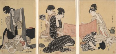 Handarbete av Kitagawa Utamaro