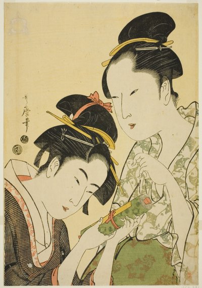Jag vaknade plan d OFF tid av Kitagawa Utamaro