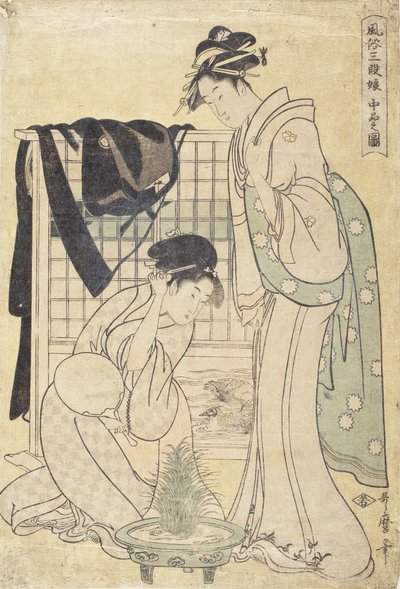 Bild av medelklassen av Kitagawa Utamaro