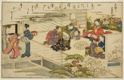 Shell-Matching Game, från den illustrerade boken "Gifts from the Ebb Tide (Shiohi no tsuto)" av Kitagawa Utamaro