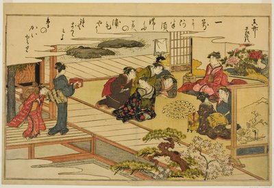 Shell-Matching Game, från den illustrerade boken "Gifts from the Ebb Tide (Shiohi no tsuto)" av Kitagawa Utamaro