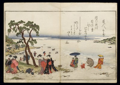 Shiohi no tsuto (Gåvor från Ebb Tide), känd som Shell Book, 1789 (träblock i färg) av Kitagawa Utamaro