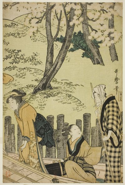 Banvallen vid Mimeguri av Kitagawa Utamaro
