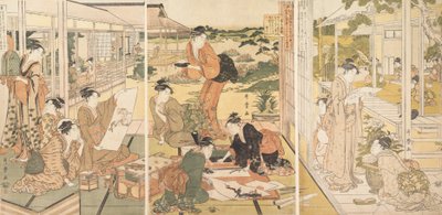 The Four Accomplishments Kinkishoga, ca. 1788-90. av Kitagawa Utamaro
