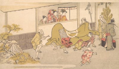 Lejondansen, 1789. av Kitagawa Utamaro