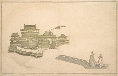 Palatset i månen, 8:e månaden, 1789. av Kitagawa Utamaro