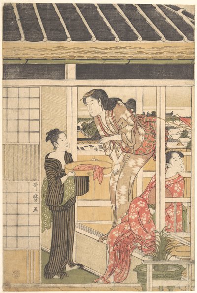 Tvättdag av Kitagawa Utamaro