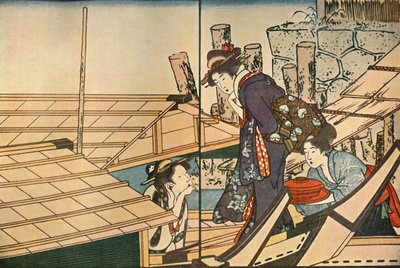Kvinnor på en båt, 1801, 1924. av Kitagawa Utamaro