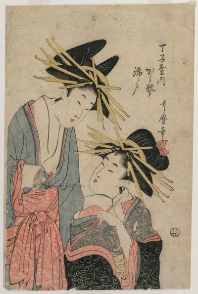 te skola r hand s varje skal idé d Nishikido av f cho tid av Kitagawa Utamaro II