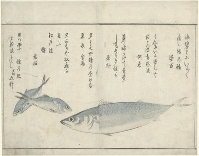 Tre fiskar av Kitao Masayoshi