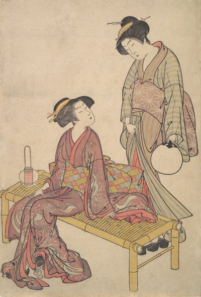Handlyktan, ca. 1790. av Kitao Shigemasa