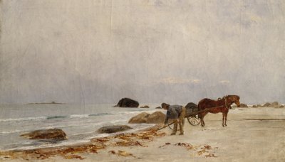 Driving Sea Weed (målning) av Kitty Lange Kielland