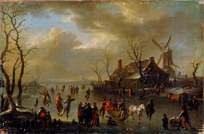 Vinterlandskap, 1600-talet av Klaes Molenaer