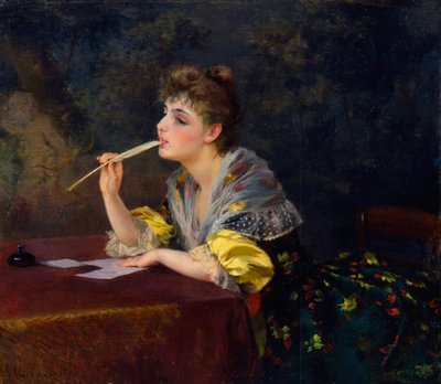 "Ett brev", 1893. av Klavdi Stepanov