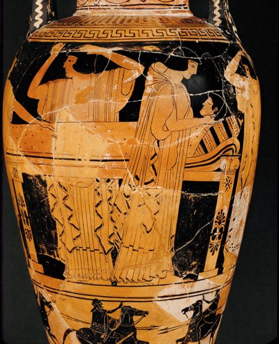 Prothesis, utläggning av liket ... av Kleophrades Painter (fl.500 475 BC)