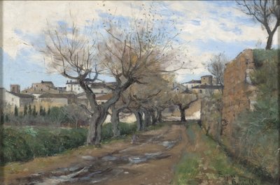 En gata i Frejus, 1878 av Knut Axel Lindman