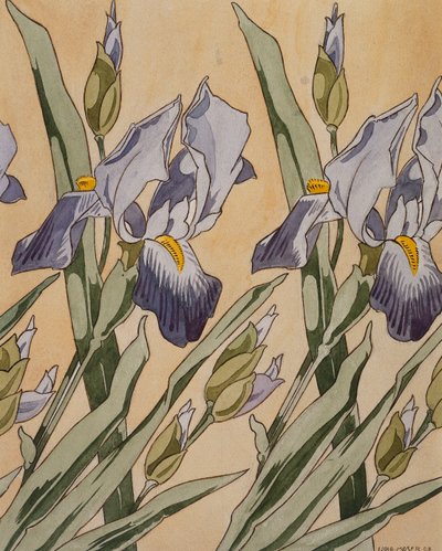 Iris, 1898 av Koloman Moser