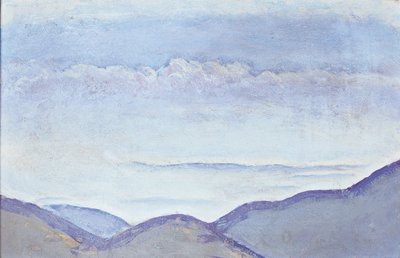 Berge - Mountains ... (olja på kartong) av Koloman Moser