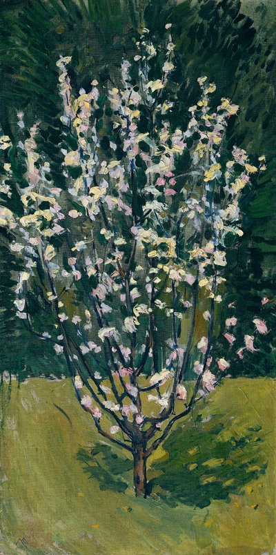 Blommande planta av Koloman Moser