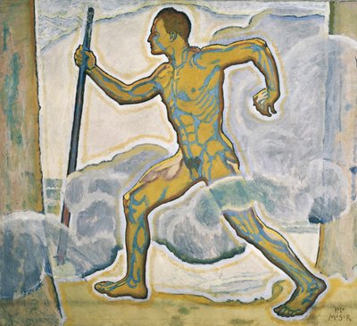 Der Wanderer - Vandraren ... (olja på duk) av Koloman Moser