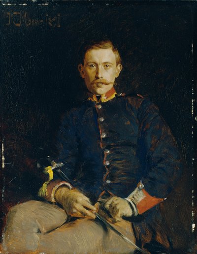 Franz Dangl i uniform av Koloman Moser