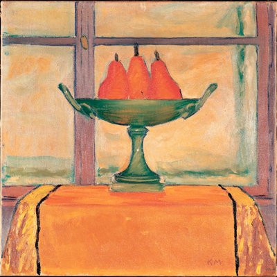 Früchtestilleben - Stilleben med frukter ... (olja på duk) av Koloman Moser