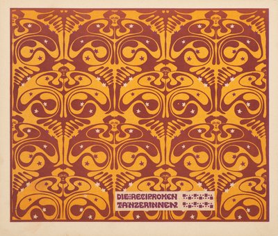 Ömsesidiga dansare, 1901. av Koloman Moser