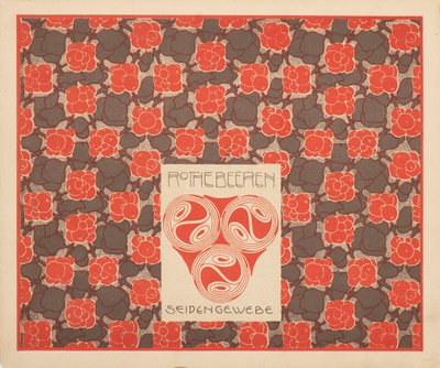 Röda bär sidentyg, 1901. av Koloman Moser