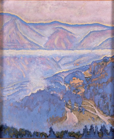 Regentag - Regnig dag ... (olja på duk) av Koloman Moser