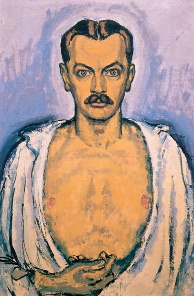 Selbstportrait - Självporträtt ... (olja på duk) av Koloman Moser