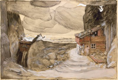 Scenografi för operan Der Bergsee av Julius Bittner, 1910-1911. av Koloman Moser