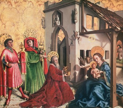 Tillbedjan av Magi, c.1444 av Konrad Witz