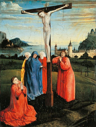 Kristus på korset, ca 1430-33 (olja på panel) av Konrad Witz