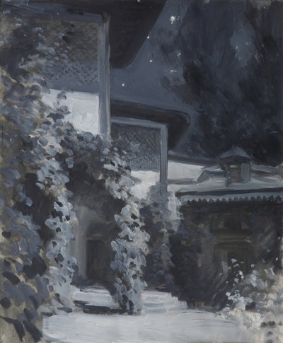 Bakhchisaray Palace. Illustration till dikten The Fountain of Bahçesaray av A. Pushkin av Konstantin Alekseevich Korovin