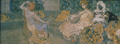Illustration till dikten The Fountain of Bahçesaray av A. Pushkin, 1907 av Konstantin Alekseevich Korovin