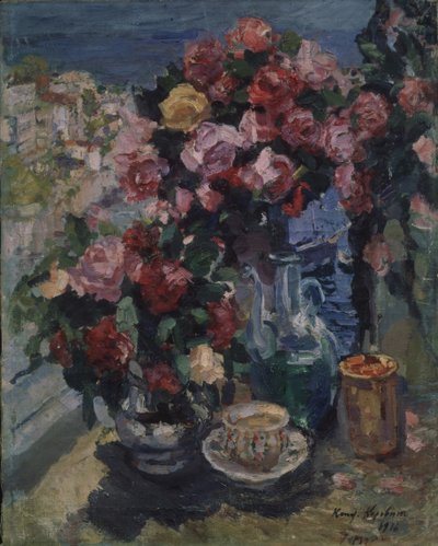 Rosor. Gurzuf, 1916 av Konstantin Alekseevich Korovin