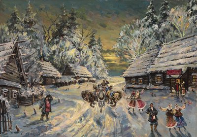 Rysk vinter av Konstantin Alekseevich Korovin