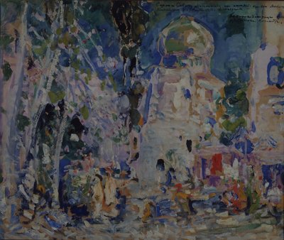 Scenografi för baletten The Scarlet Pimpernel av F. Hartman, 1911 av Konstantin Alekseevich Korovin
