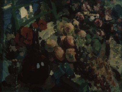 Fortfarande liv. Vinstockar och frukter, 1917 av Konstantin Alekseevich Korovin