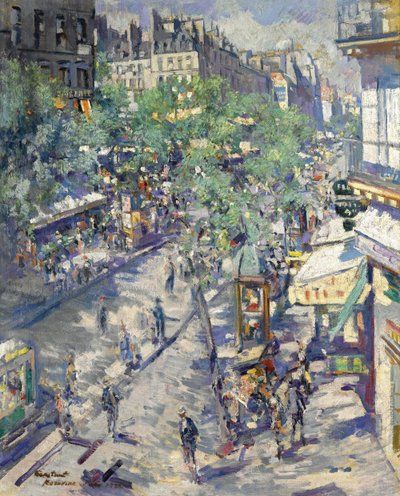 Boulevard de Sebastopol i Paris, 1923 av Konstantin Alekseevich Korovin